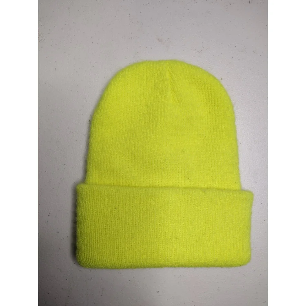 Carhartt Kids Beanie Hat Neon‎ Yellow Acrylic Infant Toddler